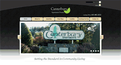 Desktop Screenshot of canterburyapartmentsnh.com